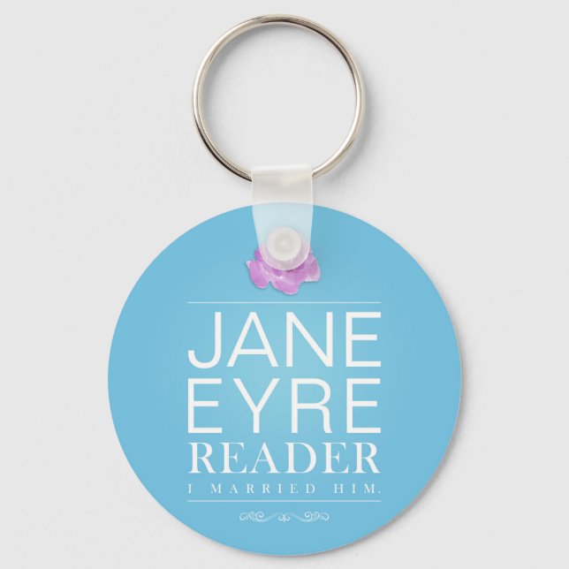 Jane Eyre - Reader jag gifta mig med - Text Nyckelring (Framsida)