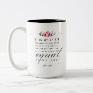 Jane Eyre - som vi är - White Två-Tonad Mugg