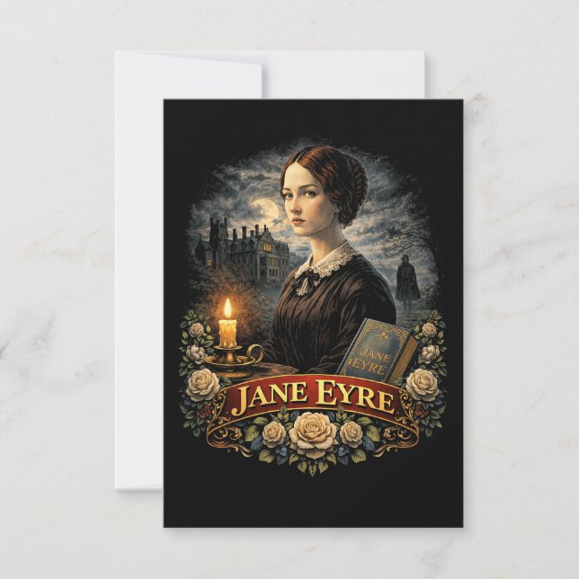 Jane Eyre Tack Kort (Framsida)
