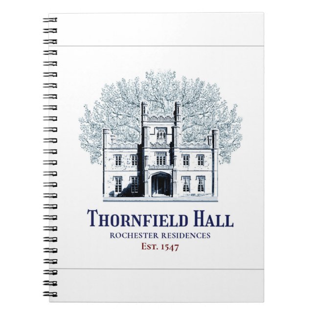 Jane Eyre Thornfield Hall Rochester Residences Anteckningsbok (Framsidan)