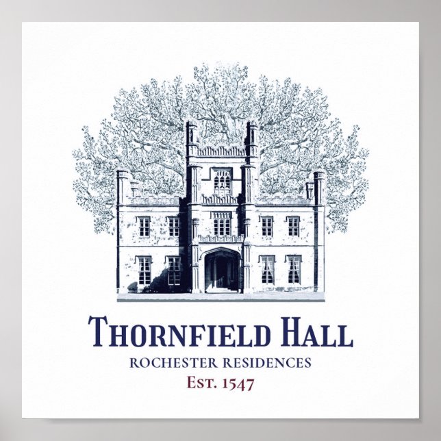 Jane Eyre Thornfield Hall Rochester Residences Poster (Framsidan)