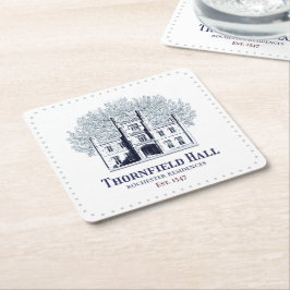 Jane Eyre Thornfield Hall Rochester Residences Underlägg Papper Kvadrat