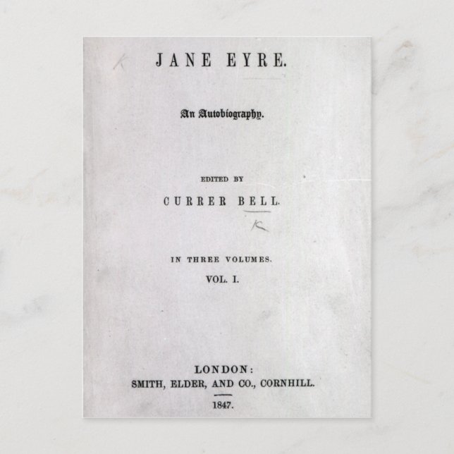 Jane Eyre' Vykort (Framsida)