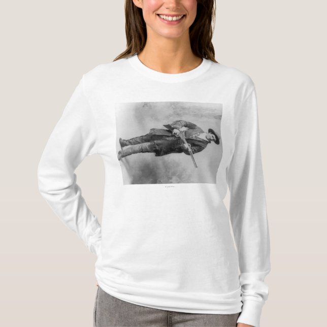 Jane för Martha kanariefågel"Calamity" porträtt Tee Shirt (Framsida)