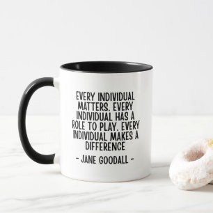 Jane Goodall-citat  Mugg