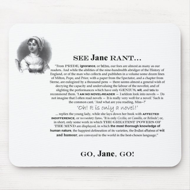 Jane gormande Mousepad Musmatta (Framsidan)