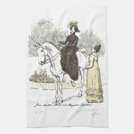 Jane on Horseback - Jane Australien Pride & Prejud Kökshandduk