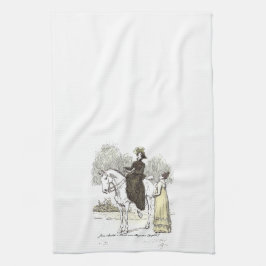 Jane on Horseback - Jane Australien Pride & Prejud Kökshandduk