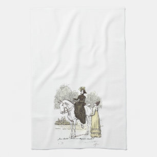 Jane on Horseback - Jane Australien Pride & Prejud Kökshandduk