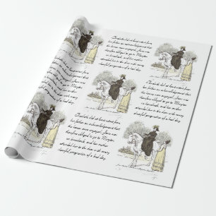 Jane on Horseback - Jane Australien Pride & Prejud Presentpapper