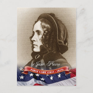 Jane Pierce, USA:s första Dam. Vykort
