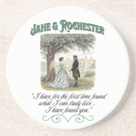 Jane & Rochester Thornfield Hall Romantiskt Citat Underlägg