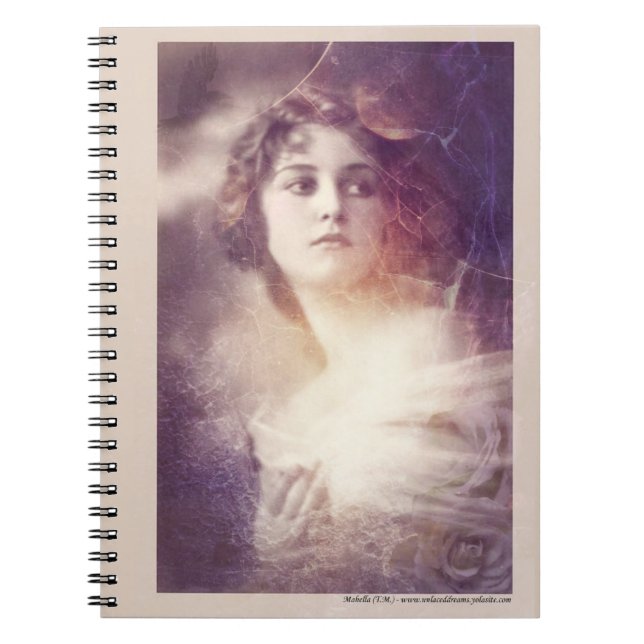 Jane Romantik - ingen text Anteckningsbok Med Spiral (Framsidan)