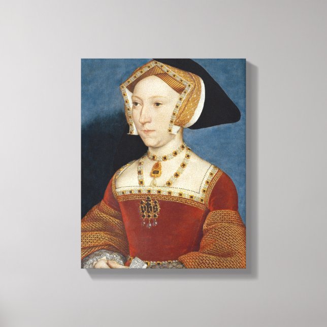 Jane Seymour - Hans Holbien Younger - 1536 Canvastryck (Framsida)