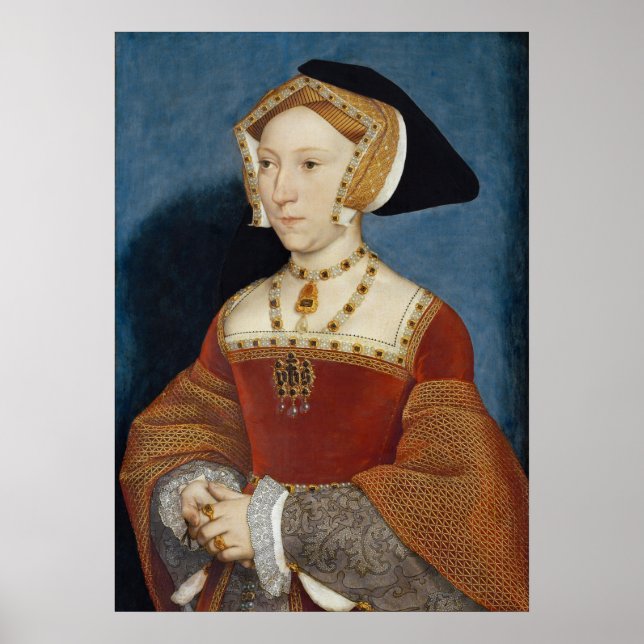 Jane Seymour - Hans Holbien Younger - 1536 Poster (Framsidan)