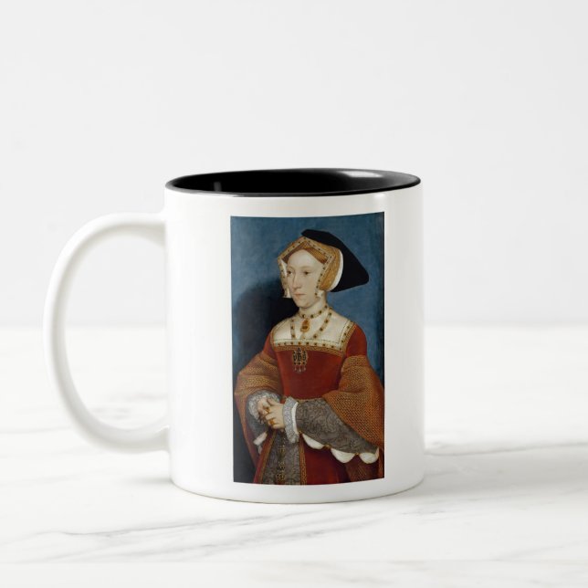 Jane Seymour - Hans Holbien Younger - 1536 Två-Tonad Mugg (Vänster)