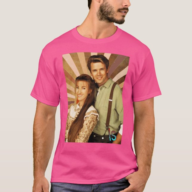 Jane Seymour John Schneider T Shirt (Framsida)
