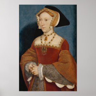Jane Seymour Porträtt - Englands drottning Poster