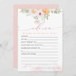 JANE-spelkort för  Blommigt - Bride Advice & Önske Inbjudningar