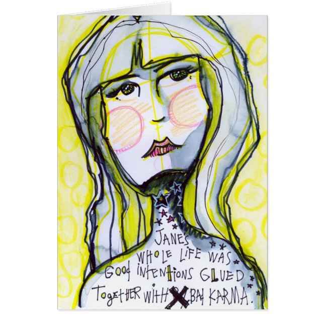 Janes Bra Intentions Hälsningskort (Framsidan)