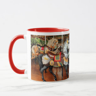 Jane's Carousel Horses in a Tea eller Mugg