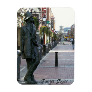 Janes Joyce Irish writer life-storlek skulpture Magnet
