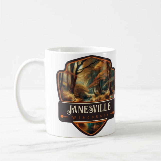 Janesville, Wisconsin | Vintage Kaffemugg (Vänster)