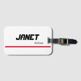 Janet Airlines Luggage Tag Bagagebricka