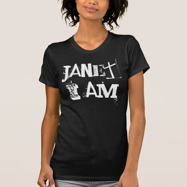 Janet, jag är Jan, jag är inte i svartvitt T Shirt (Framsida)