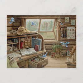 Janet Kruskamp Painting Bird Bureau Postcross Vykort