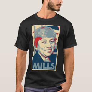 Janet mal politisk parodi för affischen t shirt