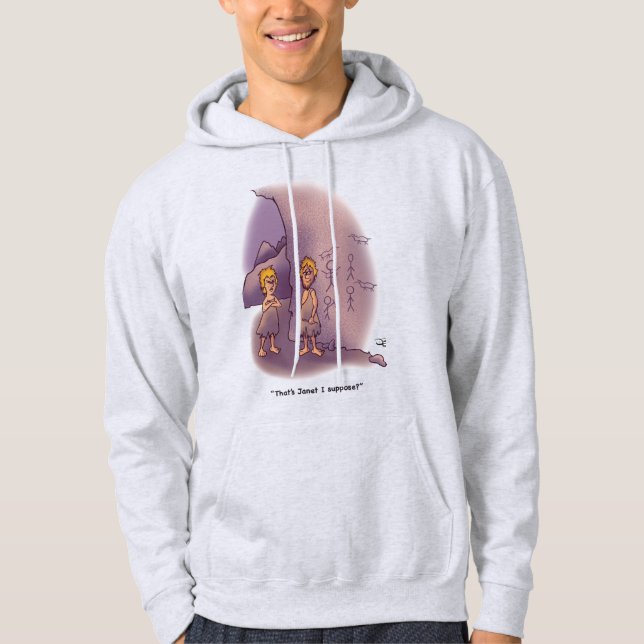 Janet Tecknad Hoodie (Framsida)