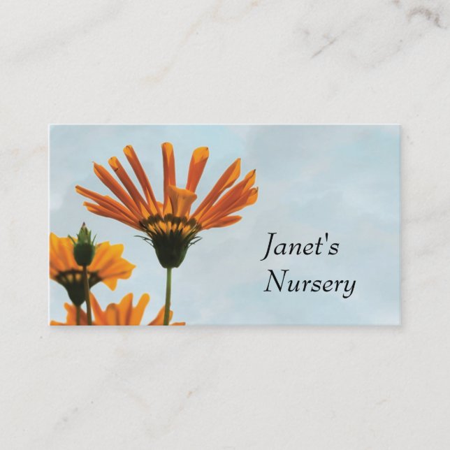 Janets Nursery Visitkort (Framsida)