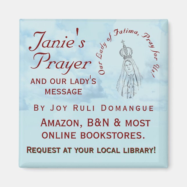 Janie's Prayer Reklammagnet Magnet (Framsidan)