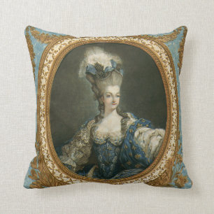 Janinet porträtt av Marie-Antoinette konst Kudde