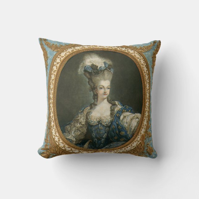 Janinet Porträtt från Marie-Antoinette Fine Art Kudde (Framsida)