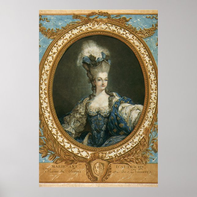 Janinet Porträtt från Marie-Antoinette Fine Art Poster (Framsidan)