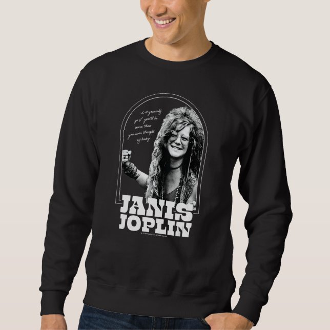 Janis Joplin - låt dig vara mer Lång Ärmad Tröja (Framsida)