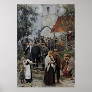 Janis RozKLING efter kyrkan Poster