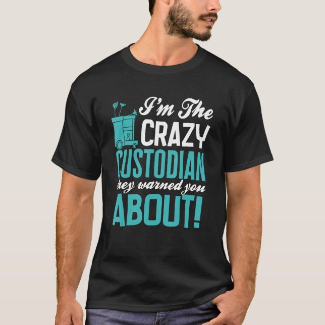 Janitor Cleaners & Custodian Housekeeper 1 T Shirt (Framsida)