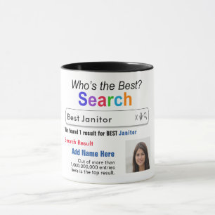 Janitor - Funny Best Anpassningsbar Search Gift Mu Mugg