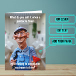 Janitor Funny Birthday Kort<br><div class="desc">Tittar för perfekten till din skickliga janitorvän och ge dem ett bra skratt? Titta inte längre. Både utanför och inuti har vi skrivit högernas meddelande för att tala till ögonblicket. Men bara i fodral behöver det något personligt,  men du kan anpassa det med ditt eget ord.</div>