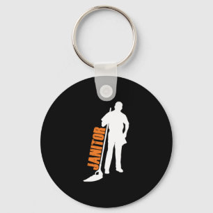 Janitor Mop Städning Service Cleaners Janitors Gif Nyckelring