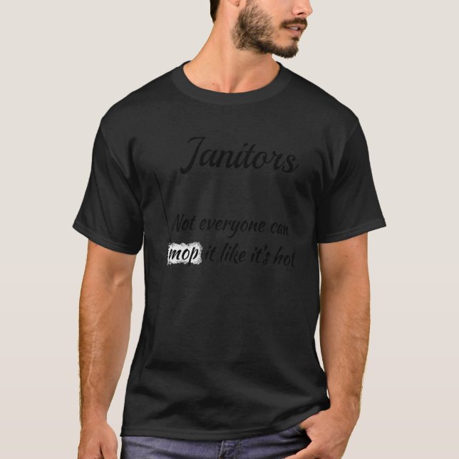 Janitor Mopping Städning Favorite Custodian T Shirt (Framsida)