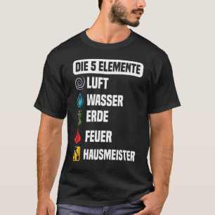 Janitorial Facility Manager 5 Inslag Gift Housek T Shirt