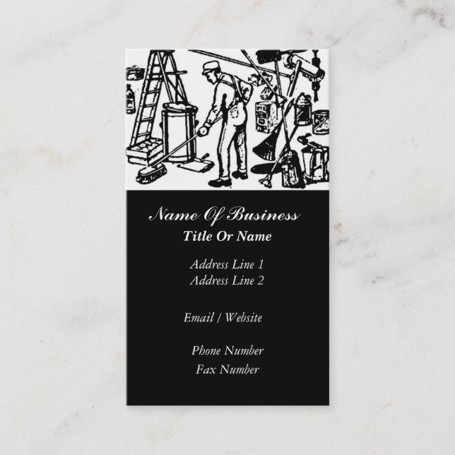 Janitorial servar visitkorten visitkort (Framsida)