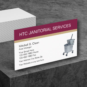 Janitorial Services-Affärskort Visitkort