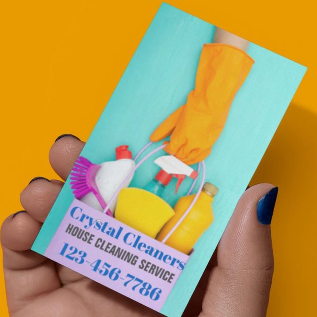 Janitorial Städning bostadshushållning för Maid Se Visitkort (Janitorial Cleaning Maid Services Housekeeping Business Card)