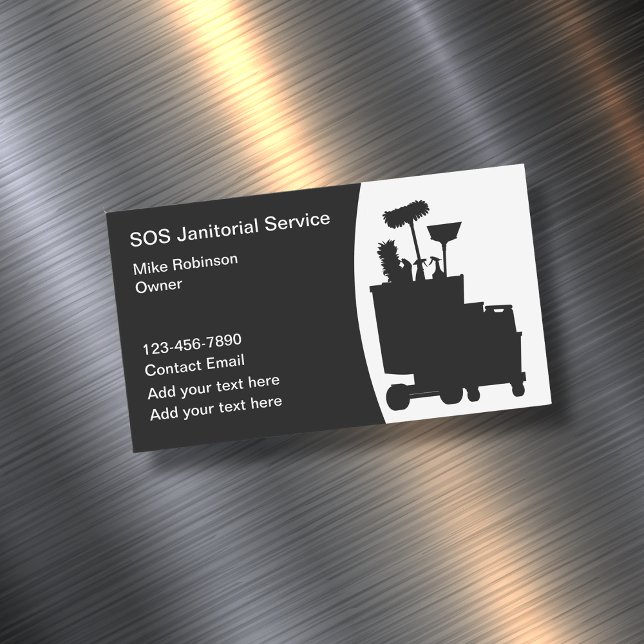 Janitorial Städning Services Affärskort Magnet (Skapare uppladdad)