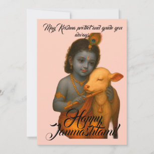 Janmashtami-hälsningskort Julkort